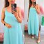 Vestido Liso Aguamarina